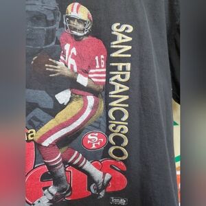 1991 Vintage San Francisco 49ers Joe Montana L Mens Shirt No Tag Salem Printing